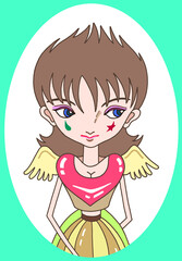 キャラクターイラスト - 天使・エンジェル・人形・ロボット・少女