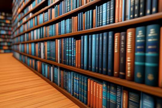 A 3D-rendered bookshelf with animated book covers, each book coming to life as a book lover interacts with the collection