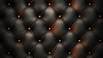 Black and gold fabric with gold buttons is displayed. The fabric has a black and gold pattern with gold buttons, giving it a luxurious and elegant appearance