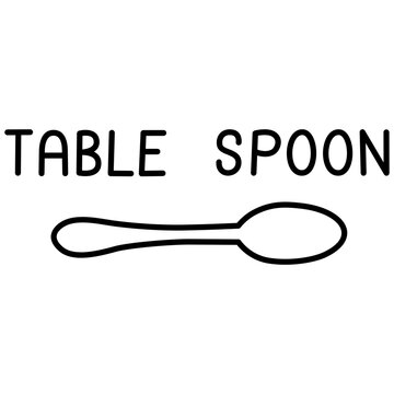 tablespoon outline