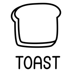 Toast Outline