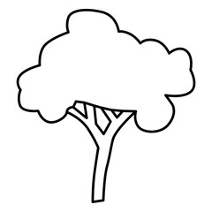 Cartoon Tree Outline