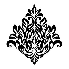 Vector vintage border frame engraving with retro ornament pattern in antique rococo style decorative