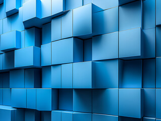 abstract background with cubes, generative a.i.