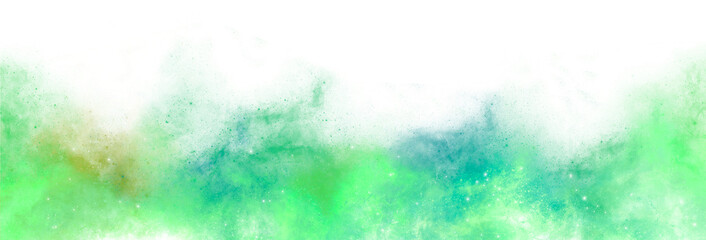 Bottom Colorful Galaxy Stars Overlay Element