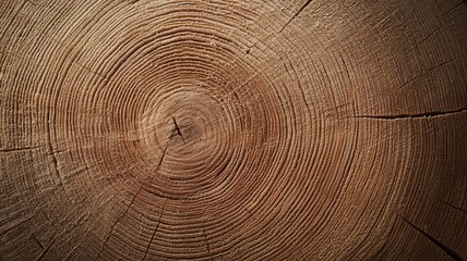 Fototapeta premium The image is of a wooden log with a circular pattern