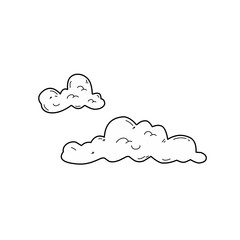 hand drawn clouds