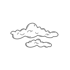hand drawn clouds