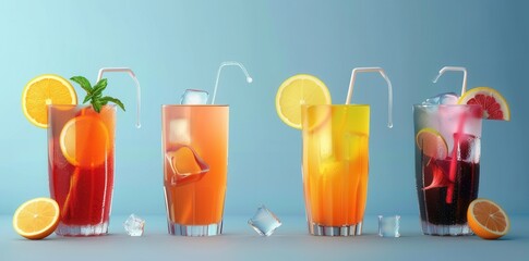 Fototapeta premium No Outside Food or Drinks. High Detail Drink Concept