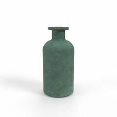 Oxidized Bottle Isolated. 3D Rendering
