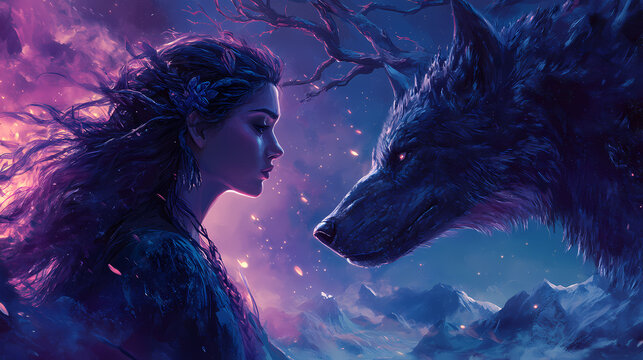 wolf in the night