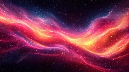 Obraz premium Abstract Cosmic Background with Bright Colors and Glittering Stars