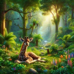 Kleine Giraffe