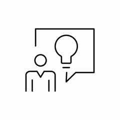 human idea icon sign vector