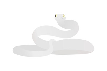 Fototapeta premium へび 蛇 イラスト 透過 ヘビ 干支 年賀 年賀状 白