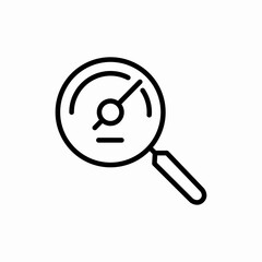 search speed icon sign vector