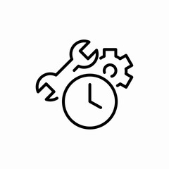 clock menagement icon sign vector