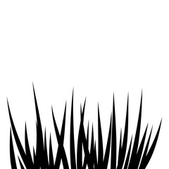 grass silhouette black