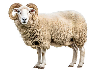 bighorn sheep standing isolated on transparent background