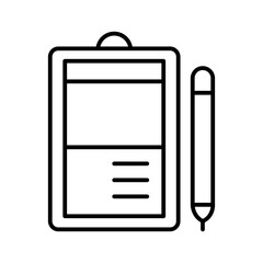 clipboard line icon