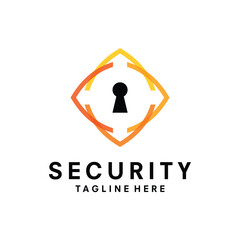 security logo design template vector illustration