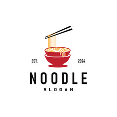 Noodle Logo, Ramen Vector, Chinese Food, Fast Food Restaurant Brand Design, Product Brand, Cafe, Company Logo
