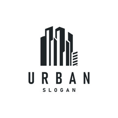 Building Real Estate Apartment Construction Logo, Elegant Premium Rustic Monogram Vector Design