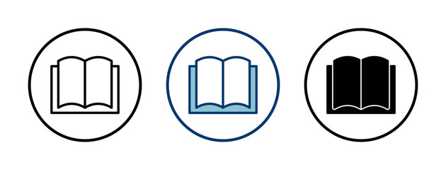 Book icon vector isolated on white background. Book vector icon. ebook icon