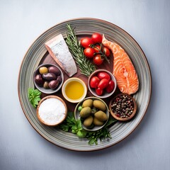 The Mediterranean diet, rich in fresh vegetables, olive oil, and lean proteins like fish, promotes heart health, weight management, and longevity with vibrant, nutrient-packed meals.