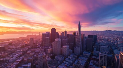 Obraz premium Golden Hour Skyline