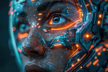 person designing their avatar in the metaverse