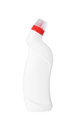 One toilet cleaner in bottle isolated on white