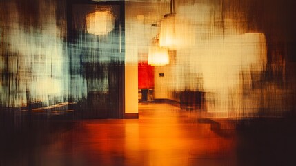 Naklejka premium Abstract blur interior hotel lobby background. 