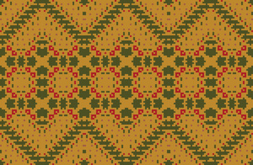 Sari Border Ndebele Traditional Pattern Artfolk Embroidery, Aztec Geometric Ornament Print. Design for Carpet, Wallpaper, Clothing, Wrapping, Fabric