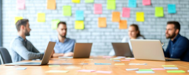 Diverse Team Engaged in Creative Brainstorming Session