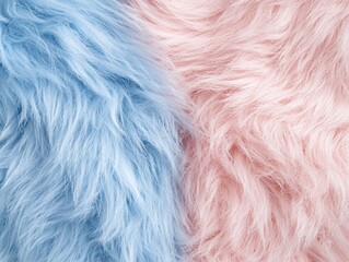 Soft and fluffy pastel colored fur texture