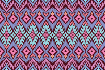 Ethnic pattern, Ikat pattern, Ikat chevron, Paisley pattern, Vector element, Abstract Vector, Batik, fabric embroidery, Ogee, Geometric ethnic, Seamless textile, native american, Background printing.