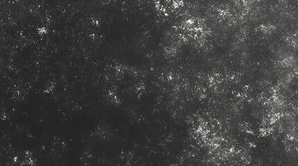 Abstract Black and White Textured Background with Scattered White Specks