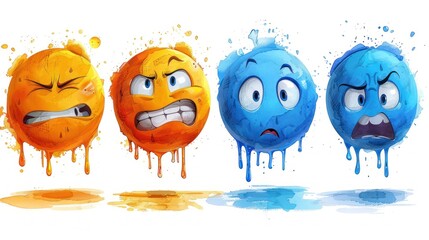 Emotional Dripping Emojis