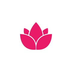 Obraz premium Lotus Logo design icon illustration
