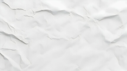 Obraz premium White Crumpled Paper Texture Background, Wrinkled Surface with Abstract Design, Close-up Photo of a Creased Material