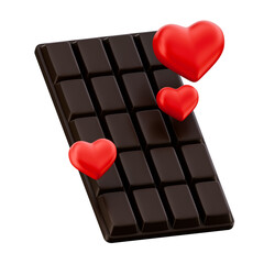 chocolate with heart shape