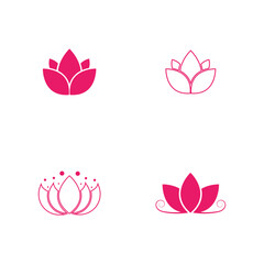 Lotus Logo design icon illustration