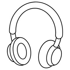 headphones on a white background