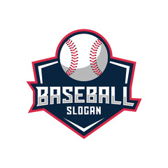 baseball Sport club logo design label, badge vector illustrations