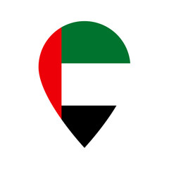 United Arab Emirates flag location icon