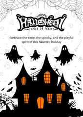 Halloween poster design vector with eps format.