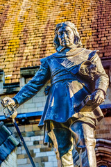 Oliver Cromwell Statue Houses of Parliament Westminster London England
