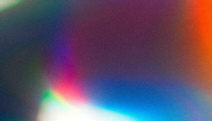 Abstract grainy gradient background red pink blue orange retro noise texture banner poster backdrop design. Colorful grainy gradient texture backdrop design