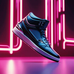 3d render of modern shoes for advertisement footwear and apparel